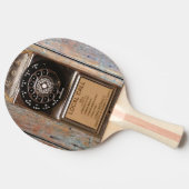 Raquette De Ping Pong Téléphone antique rotatif payant rude (Côté)