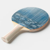 Raquette De Ping Pong Tempête de pluie bleue (Devant Angle)