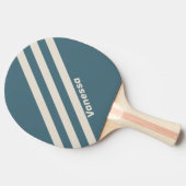 Raquette De Ping Pong Tempête rétro Trois bandes avec nom (Côté)