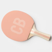 Raquette De Ping Pong Tendance Couleur douceur Peach Ping Pong Paddle (Côté)