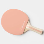 Raquette De Ping Pong Tendance Couleur douceur Peach Ping Pong Paddle (Côté)