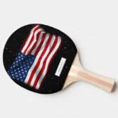 Raquette De Ping Pong Tennis de table américain patriotique (Côté)