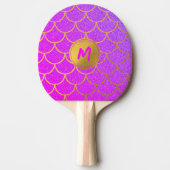 Raquette De Ping Pong Tennis de table Monogramme Parties scintillant ros (Devant)