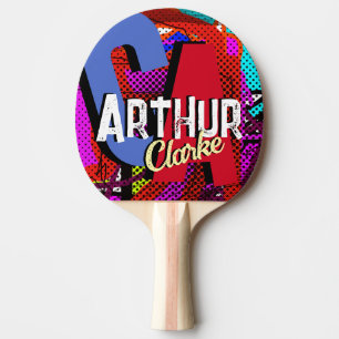Raquette De Ping Pong Tennis de table Nom personnalisé Monogramme