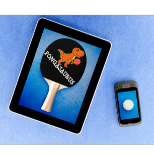 Raquette De Ping Pong Tennis De Table Personnalisé Moderne Dinosaure Drô