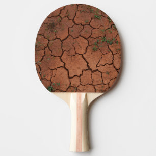 Raquette De Ping Pong terrain sec et fissuré