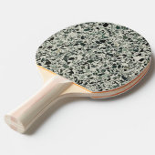 Raquette De Ping Pong Terrazzo Vert Moderne (Devant Angle)