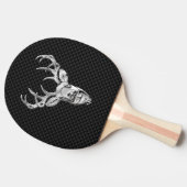 Raquette De Ping Pong Tête de cerfs communs sur la copie de style de (Côté)