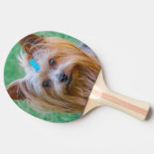 Raquette De Ping Pong Tête de chien de Terrier du Yorkshire (Côté)