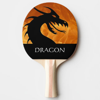 Raquette De Ping Pong Tête de dragon avec la palette de ping-pong du feu