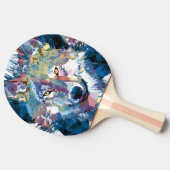 Raquette De Ping Pong Tête de loup gris - Loup (Côté)