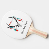 Raquette De Ping Pong Tête De Tête Avec Antlers (Côté)