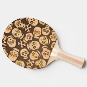 Raquette De Ping Pong têtes drôles de crânes