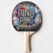 Raquette De Ping Pong texte moderne et élégant (Dos)