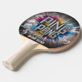 Raquette De Ping Pong texte moderne et élégant (Devant Angle)