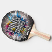 Raquette De Ping Pong texte moderne et élégant (Côté)