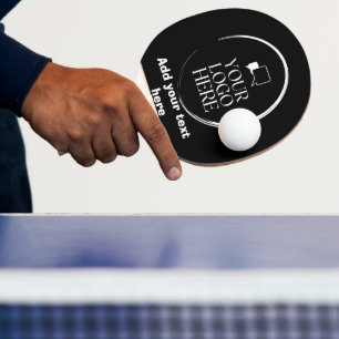 Raquette De Ping Pong Texte Photo Personnalisé Votre Nom