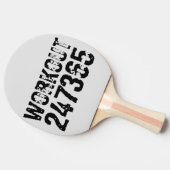 Raquette De Ping Pong Texte usé et rayé Workout 247365 noir (Côté)