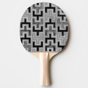 Raquette De Ping Pong Textile de boue africain avec Motifs géométriques