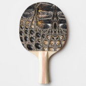 Raquette De Ping Pong Texture de la peau de l'alligator Brown américaine (Devant)