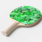 Raquette De Ping Pong Texture de marbre vert émeraude peinture liquide a (Devant Angle)