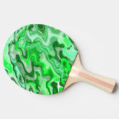 Raquette De Ping Pong Texture de marbre vert émeraude peinture liquide a (Côté)