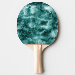Raquette De Ping Pong Texture de marbre vert foncé