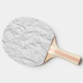 Raquette De Ping Pong Texture de papier froissée par blanc (Côté)