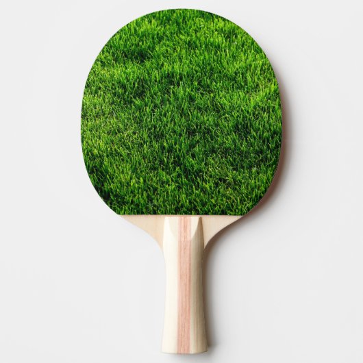 Raquette De Ping Pong Texture d'herbe verte d'un terrain de football (Devant)