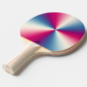 Raquette De Ping Pong Texture métallique brillante (Devant Angle)