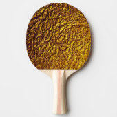 Raquette De Ping Pong textures brillantes de motif d'or (Devant)