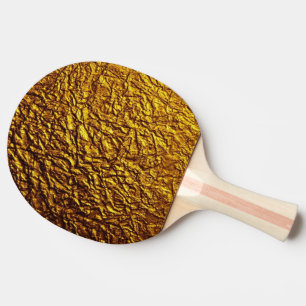 Raquette De Ping Pong textures brillantes de motif d'or