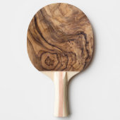 Raquette De Ping Pong textures en bois en bois de nature (Devant)