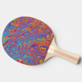 Raquette De Ping Pong textures psychodeliques (Côté)