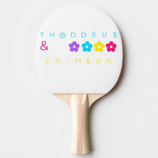RAQUETTE DE PING PONG TH@DDEU$ & CRIM$ON