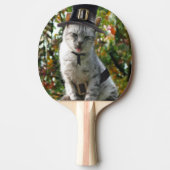 Raquette De Ping Pong Thanksgiving Pilgrim Cat (Devant)