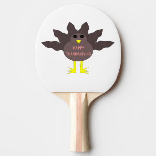 Raquette De Ping Pong Thanksgiving Plucky Turquie Ping Pong Paddle