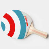 Raquette De Ping Pong Thunderbird Cercle Rayure avec Nom (Côté)