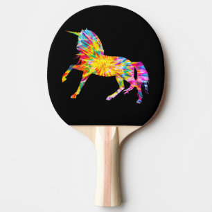 RAQUETTE DE PING PONG TIE DYE UNICORN