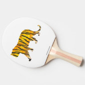 Raquette De Ping Pong Tiger noir et orange (Côté)