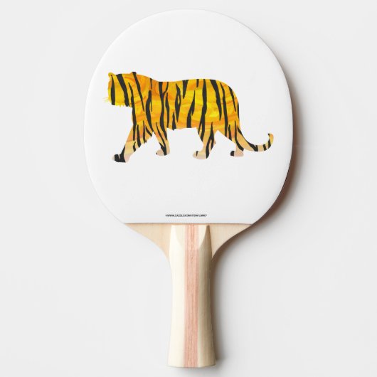 Raquette De Ping Pong Tiger noir et orange (Devant)