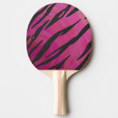 Raquette De Ping Pong Tiger rose chaud et noir (Devant)