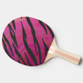 Raquette De Ping Pong Tiger rose chaud et noir (Côté)