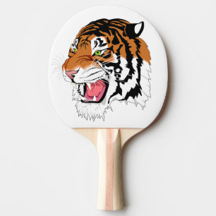 Raquette De Ping Pong Tigre d'hurlement