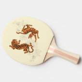Raquette De Ping Pong Tigres En Fleurs De Cerisiers (Côté)