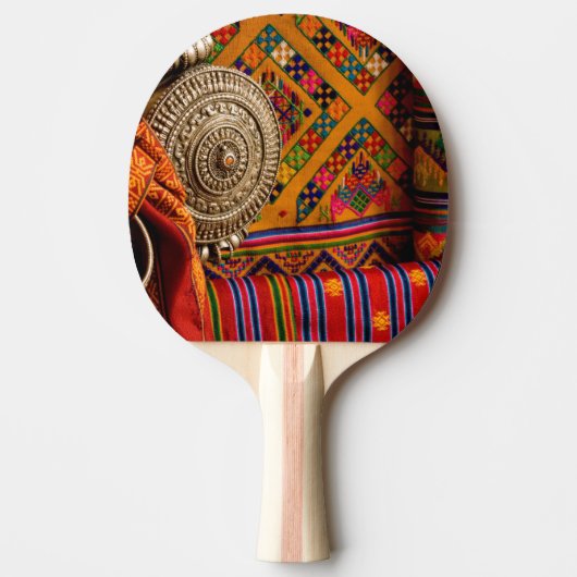 Raquette De Ping Pong Tissus, Bhoutan (Devant)