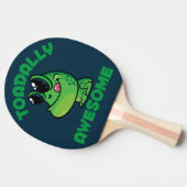 Raquette De Ping Pong Toad de Cartoon Joyeux (Côté)