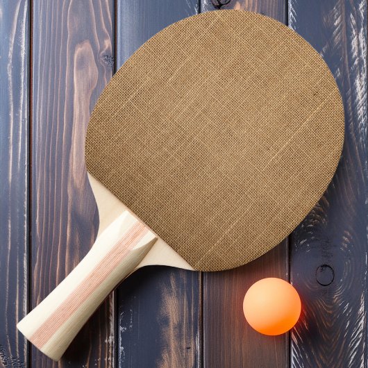 Raquette De Ping Pong Toile de jute marron