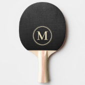 Raquette De Ping Pong Toile noire monogramme (Devant)