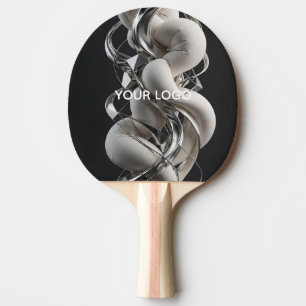 Raquette De Ping Pong Torsion Chrome Vertical - Abstrait 3D Premium